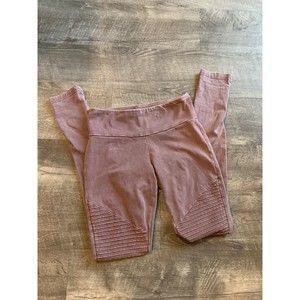 Cotton On Body Fitted Leggings XS High Waist pink detailed leg